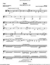 Cover icon of Kyrie (from Mass In G D. 167) sheet music for orchestra/band (viola) by Franz Schubert and John Leavitt, intermediate skill level