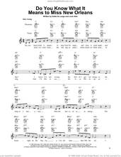 Cover icon of Do You Know What It Means To Miss New Orleans sheet music for banjo solo by Eddie DeLange and Louis Alter, intermediate skill level