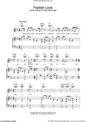 Cover icon of Foolish Love sheet music for voice, piano or guitar by Rufus Wainwright, intermediate skill level