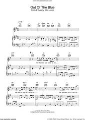 Cover icon of Out The Blue sheet music for voice, piano or guitar by John Lennon, intermediate skill level