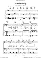 Cover icon of In The Morning sheet music for voice, piano or guitar by The Coral and James Skelly, intermediate skill level