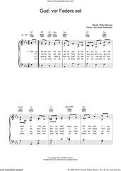 Cover icon of Gud, Vor Faders Sol sheet music for voice, piano or guitar by Willy Egmose and Lars Busk Sorensen, intermediate skill level