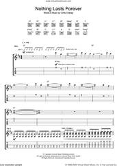 Cover icon of Nothing Lasts Forever sheet music for guitar (tablature) by The Living End and Chris Cheney, intermediate skill level