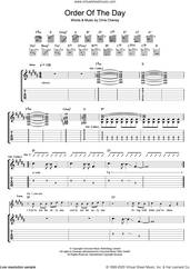Cover icon of Order Of The Day sheet music for guitar (tablature) by The Living End and Chris Cheney, intermediate skill level