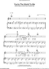 Cover icon of You're The World To Me sheet music for voice, piano or guitar by David Gray and Caroline Dale, intermediate skill level