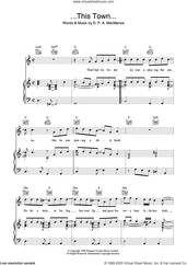Cover icon of ...This Town... sheet music for voice, piano or guitar by Elvis Costello, intermediate skill level