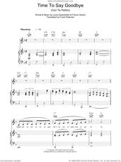 Cover icon of Time To Say Goodbye (Con Te Partiro) sheet music for voice, piano or guitar by Katherine Jenkins, Francesco Sartori, Frank Petersen and Lucio Quarantotto, classical score, intermediate skill level
