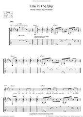 Cover icon of Fire In The Sky sheet music for guitar (tablature) by John Butler, intermediate skill level