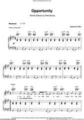 Cover icon of Opportunity sheet music for voice, piano or guitar by Pete Murray, intermediate skill level