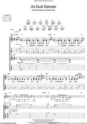 Cover icon of As Dust Dances sheet music for guitar (tablature) by Biffy Clyro and Simon Neil, intermediate skill level
