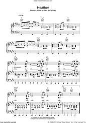 Cover icon of Heather sheet music for voice, piano or guitar by Paul McCartney, intermediate skill level