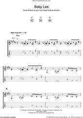 Cover icon of Baby Lee sheet music for guitar (tablature) by John Lee Hooker and James Bracken, intermediate skill level
