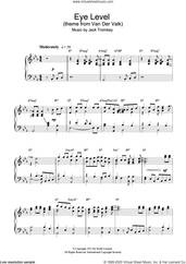 Cover icon of Eye Level (theme from Van Der Valk) sheet music for piano solo by Jack Trombey, intermediate skill level