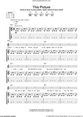Cover icon of This Picture sheet music for guitar (tablature) by Placebo, Brian Molko, Stefan Olsdal and Steve Hewitt, intermediate skill level