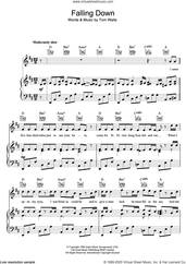 Cover icon of Falling Down sheet music for voice, piano or guitar by Tom Waits, intermediate skill level