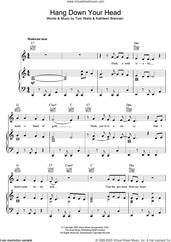 Cover icon of Hang Down Your Head sheet music for voice, piano or guitar by Tom Waits and Kathleen Brennan, intermediate skill level