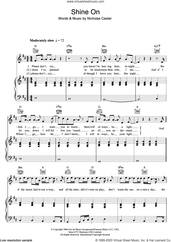 Cover icon of Shine On sheet music for voice, piano or guitar by Nic Cester, intermediate skill level