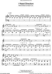 Cover icon of I Need Direction sheet music for voice, piano or guitar by Teenage Fanclub and Gerard Love, intermediate skill level