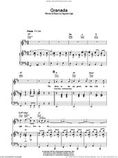 Cover icon of Granada sheet music for voice, piano or guitar by Katherine Jenkins and Agustin Lara, classical score, intermediate skill level