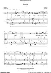 Cover icon of Bands (for tenor and piano) sheet music for voice and piano by Joe Cutler and Richard Cutler, classical score, intermediate skill level