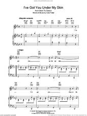 Cover icon of I've Got You Under My Skin sheet music for voice, piano or guitar by Cole Porter, intermediate skill level