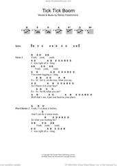 Cover icon of Tick Tick Boom sheet music for guitar (chords) by The Hives and Randy Fitzsimmons, intermediate skill level