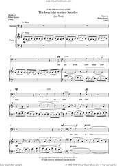 Cover icon of The beach in winter: Scratby (for baritone and piano) sheet music for voice and piano by Robert Saxton, classical score, intermediate skill level