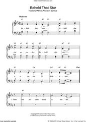 Cover icon of Behold That Star sheet music for voice and piano, intermediate skill level