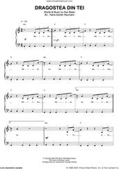 Cover icon of Dragostea Din Tei sheet music for voice and piano by Dan Balan, intermediate skill level