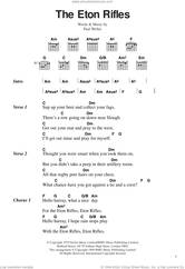 Cover icon of The Eton Rifles sheet music for guitar (chords) by The Jam and Paul Weller, intermediate skill level