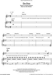 Cover icon of Da Doo (from Little Shop of Horrors) sheet music for voice, piano or guitar by Howard Ashman and Alan Menken, intermediate skill level