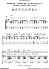 Cover icon of Am I Ever Going To See Your Face Again sheet music for guitar (tablature) by The Angels, B. Neeson, J. Brewster and Rick Brewster, intermediate skill level