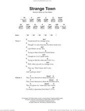 Cover icon of Strange Town sheet music for guitar (chords) by The Jam and Paul Weller, intermediate skill level