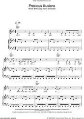 Cover icon of Precious Illusions sheet music for voice, piano or guitar by Alanis Morissette, intermediate skill level