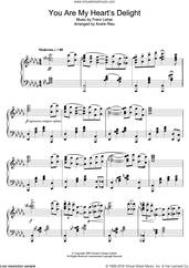Cover icon of You Are My Heart's Delight sheet music for piano solo by Franz Lehar and Andre Rieu and Andre Rieu, intermediate skill level