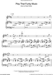 Cover icon of Play That Funky Music sheet music for voice, piano or guitar by Wild Cherry and Robert Parissi, intermediate skill level