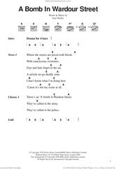 Cover icon of A Bomb In Wardour Street sheet music for guitar (chords) by The Jam and Paul Weller, intermediate skill level