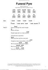 Cover icon of Funeral Pyre sheet music for guitar (chords) by The Jam, Bruce Foxton, Paul Weller and Rick Buckler, intermediate skill level