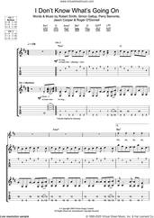 Cover icon of I Don't Know What's Going On sheet music for guitar (tablature) by The Cure, Jason Cooper, Perry Bamonte, Robert Smith and Simon Gallup, intermediate skill level