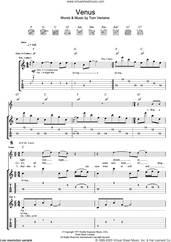 Cover icon of Venus sheet music for guitar (tablature) by Television and Tom Verlaine, intermediate skill level