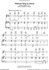 Cover icon of Alleluya, Sing To Jesus sheet music for voice, piano or guitar by Rowland Prichard and William Chatterton Dix, intermediate skill level