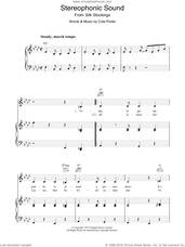 Cover icon of Stereophonic Sound sheet music for voice, piano or guitar by Cole Porter, intermediate skill level