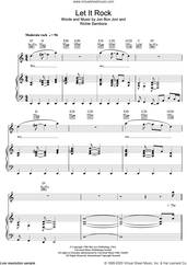 Cover icon of Let It Rock sheet music for voice, piano or guitar by Bon Jovi and Richie Sambora, intermediate skill level