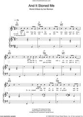 Cover icon of And It Stoned Me sheet music for voice, piano or guitar by Van Morrison, intermediate skill level