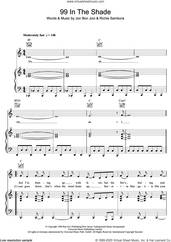 Cover icon of 99 In The Shade sheet music for voice, piano or guitar by Bon Jovi and Richie Sambora, intermediate skill level