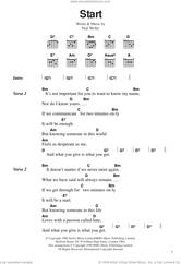 Cover icon of Start! sheet music for guitar (chords) by The Jam and Paul Weller, intermediate skill level