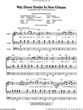 Cover icon of Way Down Yonder In New Orleans sheet music for organ by Louis Armstrong, Henry Creamer and Turner Layton, intermediate skill level