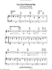 Cover icon of You Don't Remind Me sheet music for voice, piano or guitar by Cole Porter, intermediate skill level