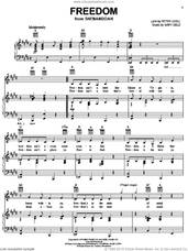 Cover icon of Freedom sheet music for voice, piano or guitar by Peter Udell, Shenandoah (Musical) and Gary Geld, intermediate skill level