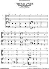 Cover icon of Past Three O'Clock sheet music for recorder solo  and George Woodward, intermediate skill level
